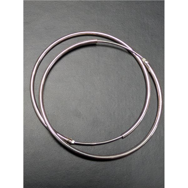 SILVER(1.5G), HOOP EARRINGS