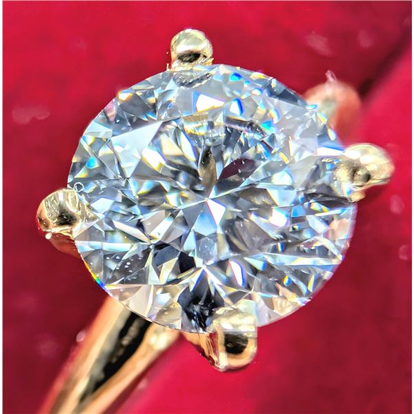 10K(2.25G), LAB DIAMOND (1.05CT) RING (SIZE 6.5), APPRAISED INSURANCE VALUE $2300
