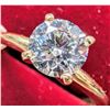 Image 2 : 10K(2.25G), LAB DIAMOND (1.05CT) RING (SIZE 6.5), APPRAISED INSURANCE VALUE $2300