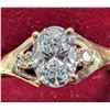 Image 1 : 10K(1.41G), LAB DIAMOND (0.6+0.04CT) RING (SIZE 7.25) APPRAISED INSURANCE VALUE $2600