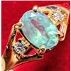 Image 1 : 10K(1.5G), NATURAL ALEXANDRITE COLOR CHANGING (0.5CT), DIAMOND (0.04CT) RING (SIZE 7) APPRAISED I...