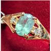 Image 3 : 10K(1.5G), NATURAL ALEXANDRITE COLOR CHANGING (0.5CT), DIAMOND (0.04CT) RING (SIZE 7) APPRAISED I...