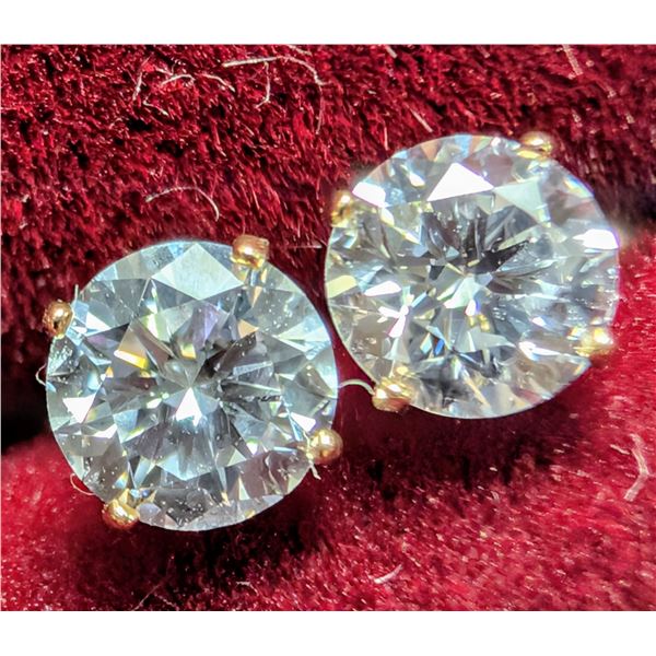 14K(0.3G), LAB DIAMOND (0.5CT) EARRINGS, SUGGESTED RETAIL  VALUE $580