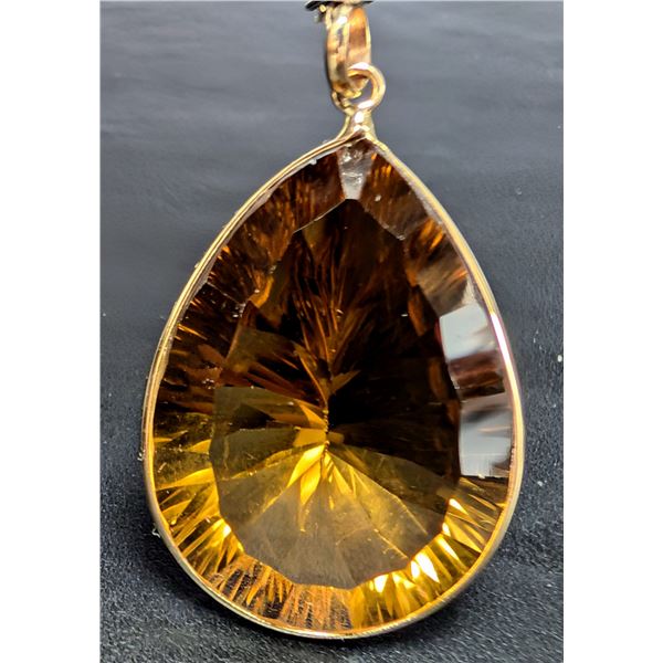 10K(2.56G), CITRINE (15CT) PENDANT, APPRAISED INSURANCE VALUE $700