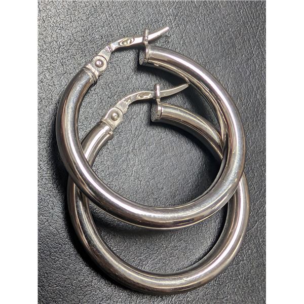 SILVER(3.05G), HOOP 23MM EARRINGS