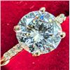 Image 1 : 10K(2.09G),  LAB DIAMOND (2.1CT), MOISSANITE (0.06CT) RING (SIZE 5.75) APPRAISED INSURANCE VALUE ...