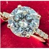 Image 2 : 10K(2.09G),  LAB DIAMOND (2.1CT), MOISSANITE (0.06CT) RING (SIZE 5.75) APPRAISED INSURANCE VALUE ...