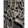 Image 2 : SILVER(8.68G),  RHODIUM PLATED HOLLOW ITALY CHAIN 20"