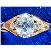 Image 2 : 10K(1.45G), WHITE ZIRCON (1.25CT), LAB DIAMOND (0.04CT)RING, SIZE 7, APPRAISED INSURANCE VALUE $1700