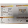 Image 3 : 10K(1.45G), WHITE ZIRCON (1.25CT), LAB DIAMOND (0.04CT)RING, SIZE 7, APPRAISED INSURANCE VALUE $1700