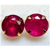 Image 1 : 14K(0.4G), NATURAL RUBY (0.76CT) EARRINGS, SUGGESTED RETAIL VALUE $500