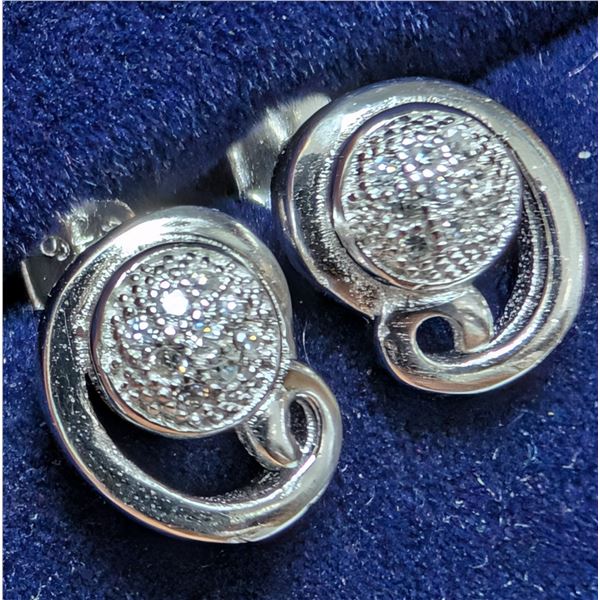 SILVER(1.93G), CZ EARRINGS
