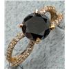 Image 1 : 10K(2.02G), BLACK DIAMOND (1.9CT), MOISSANITE (0.2CT) RING (SIZE 7)  APPRAISED INSURANCE VALUE $2835