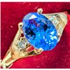 Image 1 : 10K(1.7G), TANZANITE (0.8CT), DIAMOND (0.04CT) RING SIZE 7) APPRAISED INSURANCE VALUE $1285