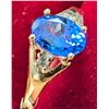 Image 3 : 10K(1.7G), TANZANITE (0.8CT), DIAMOND (0.04CT) RING SIZE 7) APPRAISED INSURANCE VALUE $1285