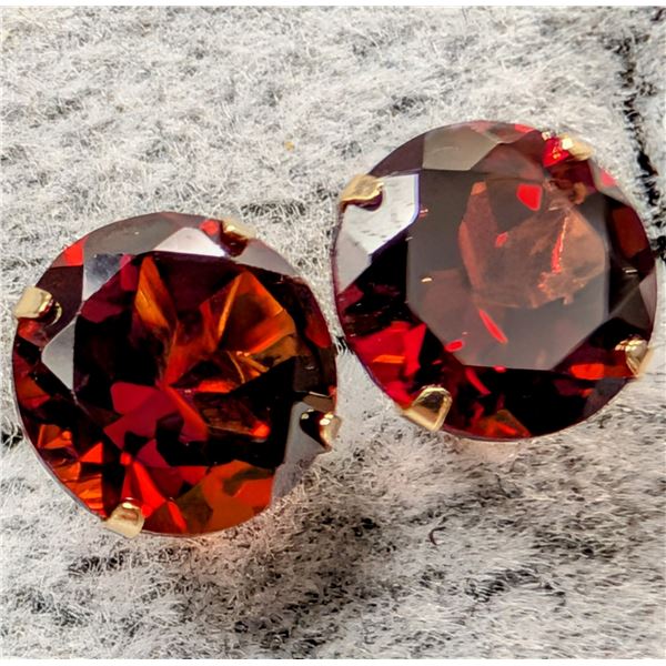 14K NATURAL GARNET (2.06CT) EARRINGS, SUGGESTED RETAIL VALUE $700
