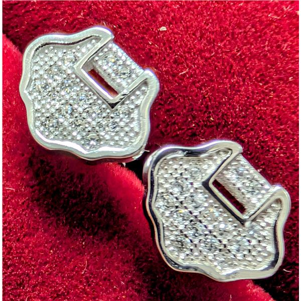 SILVER(1.45G), CZ EARRINGS