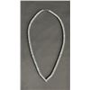 Image 1 : *NEW* PLATINUM PLATED 4 MM SIMULATED DIAMOND (CZ) PRINCESS CUT TENNIS NECKLACE: 18" LONG