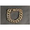 Image 1 : *NEW* 18K GOLD PLATED 14MM SIMULATED DIAMOND (CZ) ICED OUT CUBAN LINK BRACELET: 8" LONG