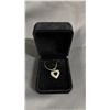 Image 2 : *NEW* 18K GOLD PLATED 24 MM SIMULATED DIAMONDS (CZ) HEART CLUSTER NECKLACE: 19" CHAIN