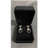 Image 2 : *NEW* 18K GOLD PLATED PEAR CUT SIMULATED DIAMOND (CZ) DANGLE EARRINGS: 3 CT EACH