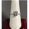 Image 1 : *NEW* STERLING SILVER 3 CT SIMULATED DIAMONDS (CZ) TWIST RING: SIZE 8