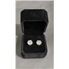 Image 2 : *NEW* 14K GOLD PLATED SIMULATED DIAMOND (CZ) STUD EARRINGS: 4 CT EACH