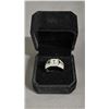 Image 2 : *NEW* PLATINUM PLATED 1 CT SIMULATED DIAMOND (CZ) MAN'S RING: RESIZEABLE