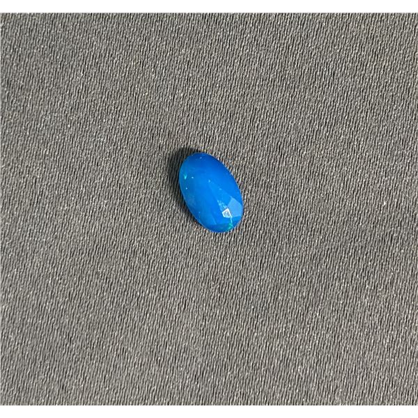 0.9 CT OVAL CUT NATURAL BLUE OPAL: 5.9MM X 9.2MM