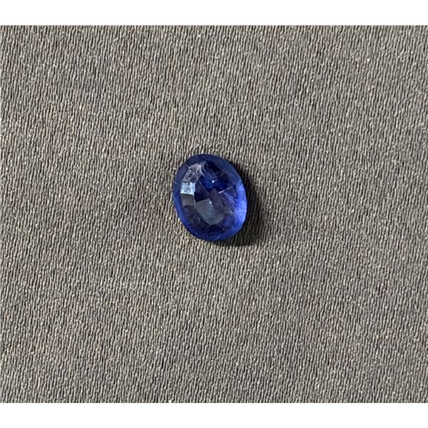 3.3CT HEAT TREATED OVAL CUT NATURAL BLUE SAPPHIRE: 7.3 MM X 9.2 MM