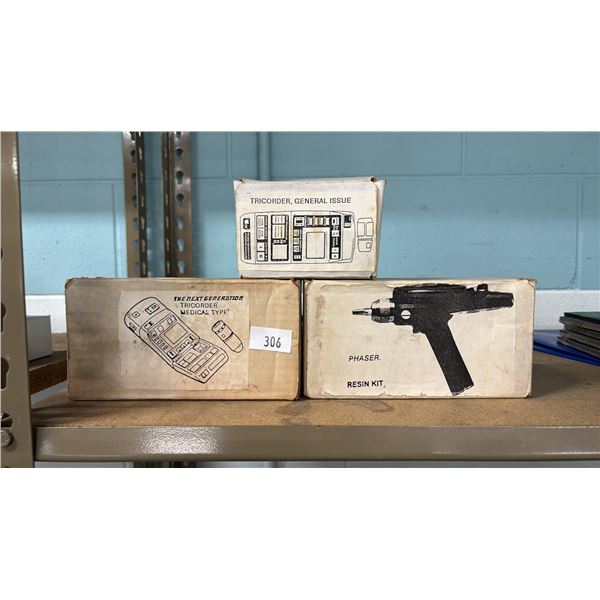 (3) ASSORTED STAR TREK RESIN PROP KITS