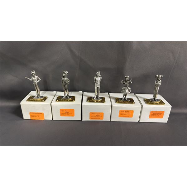 (5) VINTAGE ROBOTECH HORIZON MINI PEWTER FIGURINES
