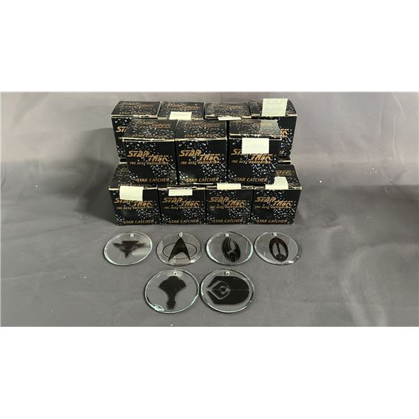 BOX OF ASSORTED STAR TREK CRYSTAL STAR CATCHERS