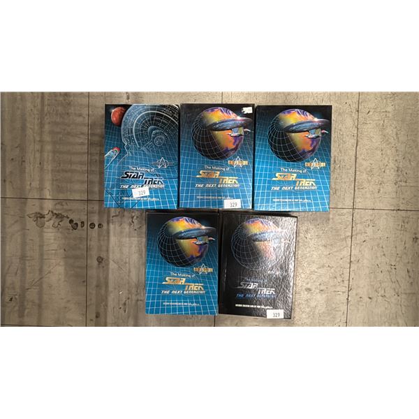 (5) ASSORTED "THE MAKING STAR TREK THE NEXT GENERATION" COLLECTOR CARD SETS