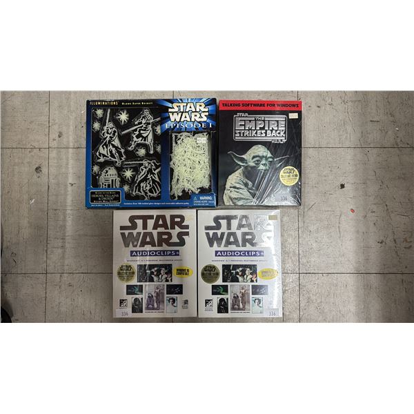 STAR WARS GLOW-IN-THE-DARK WALL SCENES & VINTAGE WINDOWS SOFTWARE