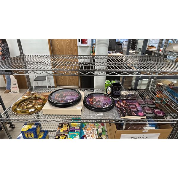 SHELF OF ASSORTED "XENA: WARRIOR PRINCESS" COLLECTIBLES