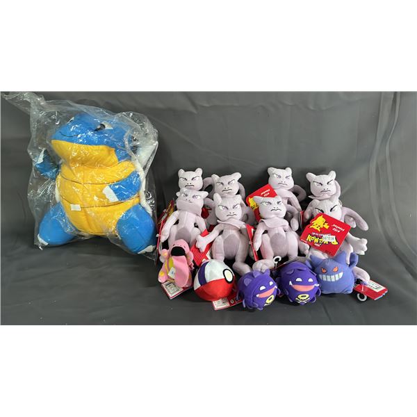 BOX OF ASSORTED POKEMON PLUSH TOYS