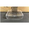 Image 2 : BOX OF 100 CLEAR PLASTIC COLLECTOR CARD CASES WITH HINGED LIDS