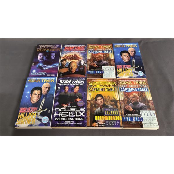 SHELF OF ASSORTED PAPERBACK STAR TREK NOVELS