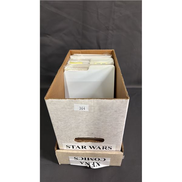 BOX OF ASSORTED STAR WARS & XENA COMIC BOOKS: MARVEL, DARK HORSE & TOPPS