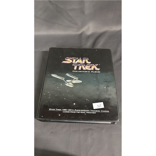 BINDER OF ASSORTED STAR TREK COLLECTOR CARDS