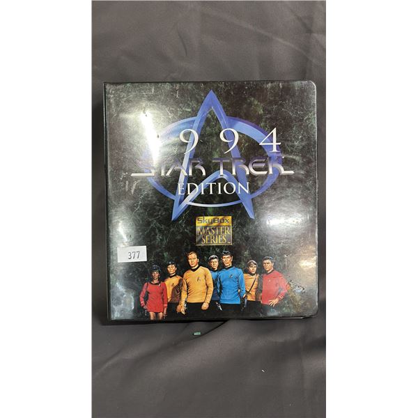 BINDER OF ASSORTED STAR TREK COLLECTOR CARDS