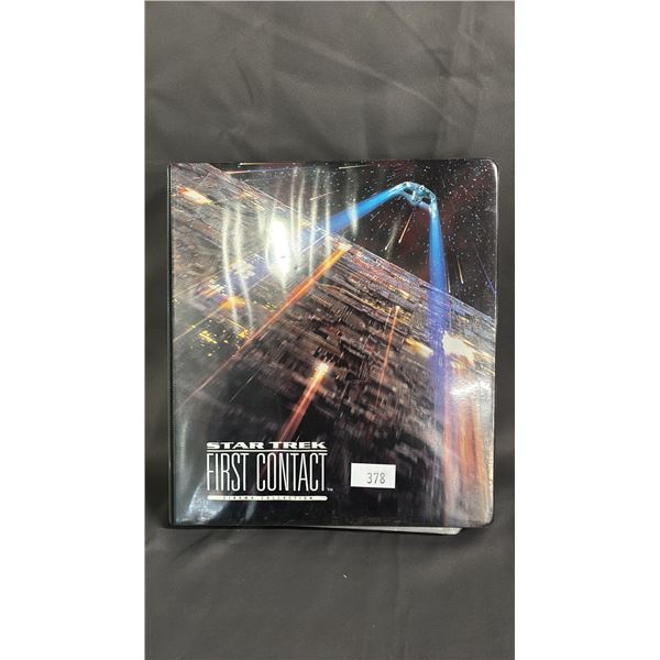 BINDER OF ASSORTED STAR TREK: FIRST CONTACT COLLECTOR CARDS