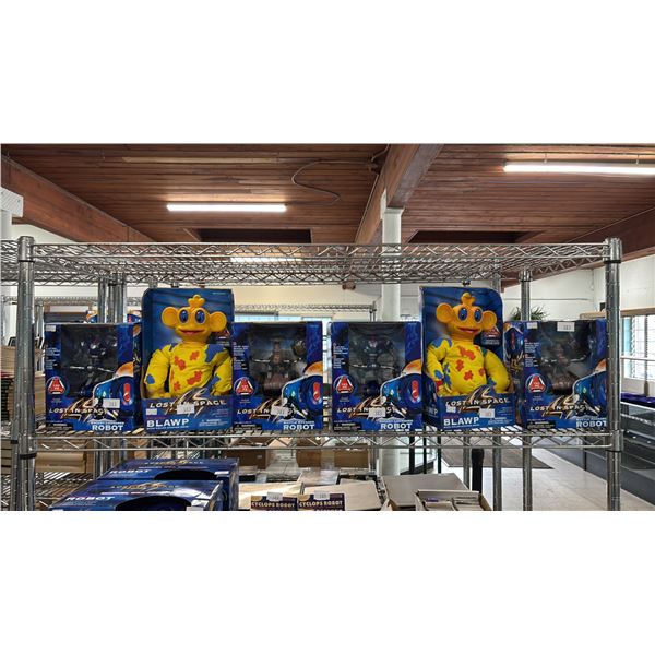 SHELF OF ASSORTED LOST IN SPACE TOYS