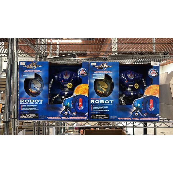 (2) LOST IN SPACE MOTORIZED ROBOTS