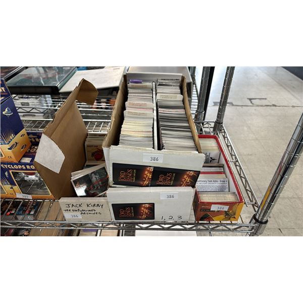 (4) BOXES OF COLLECTOR CARDS: STAR TREK & JACK KIRBY THE UNPUBLISHED ARCHIVES