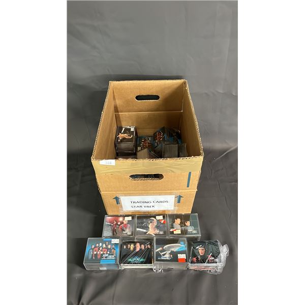 BOX OF ASSORTED STAR TREK COLLECTOR CARDS