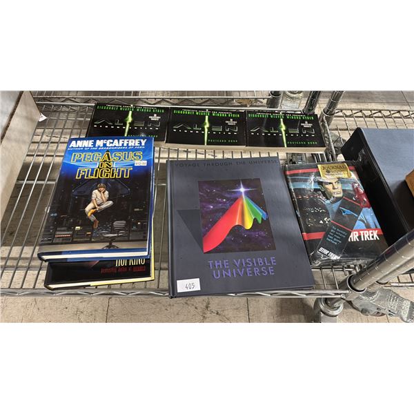 ASSORTED BOOKS: ANNE MCAFFREY, STAR TREK, ALIENS & MORE