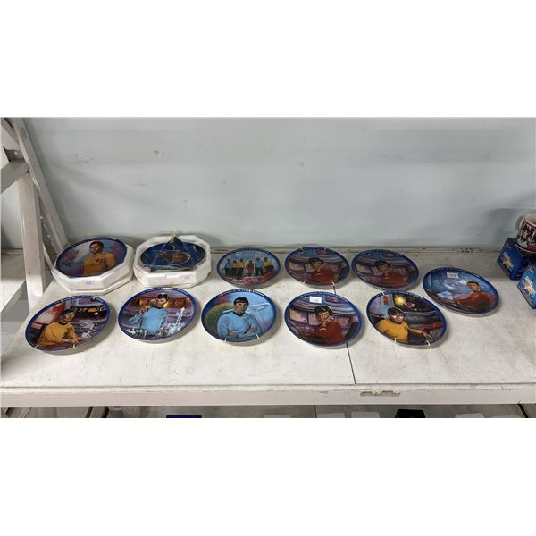 11 ASSORTED STAR TREK COLLECTOR PLATES