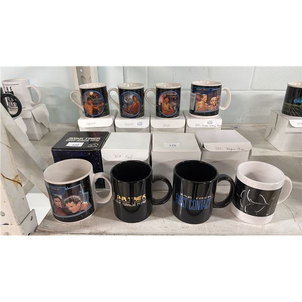 (8) ASSORTED "STAR TREK" MUGS WITH BOXES